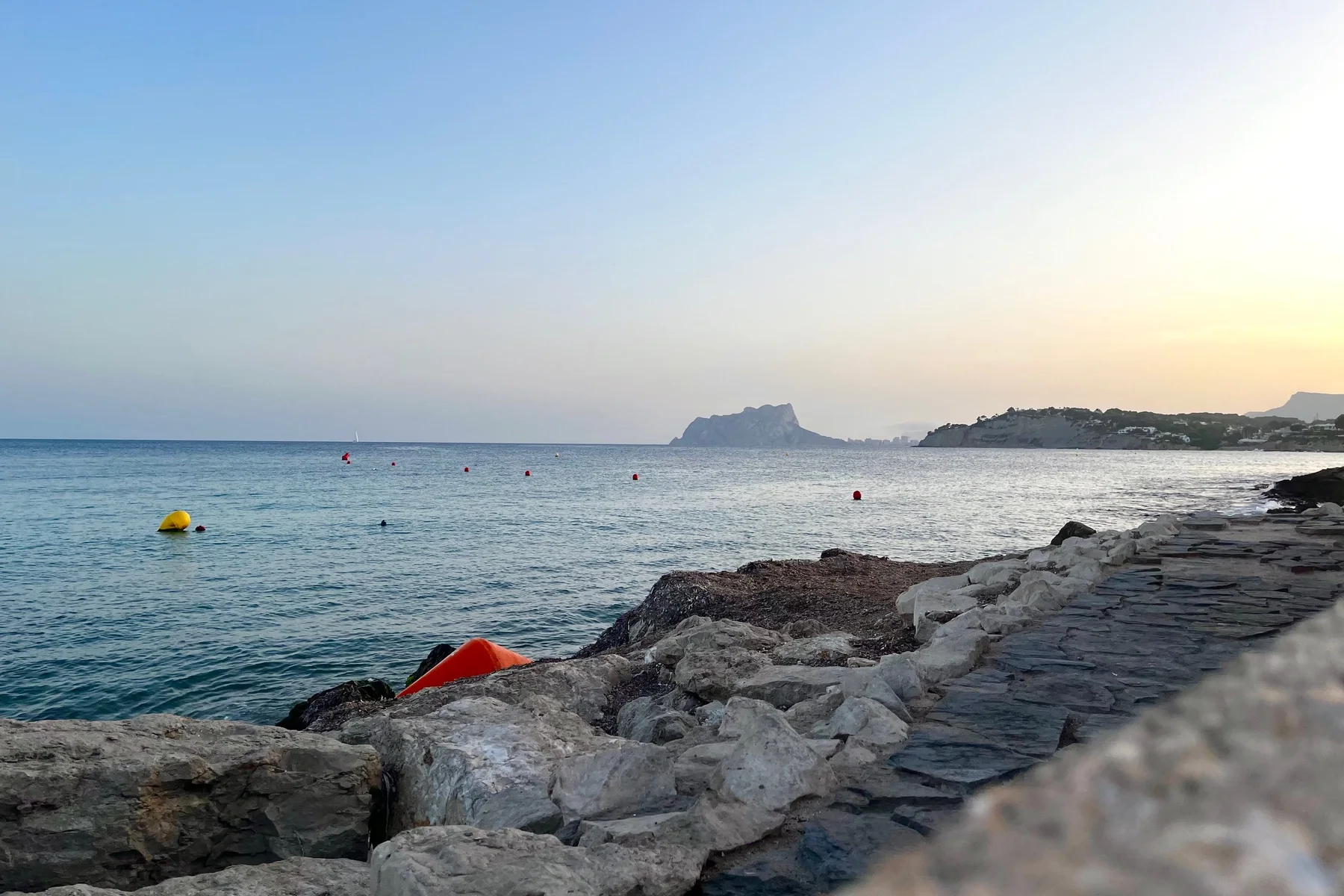 The Mediterranean at daybreak near Moraira