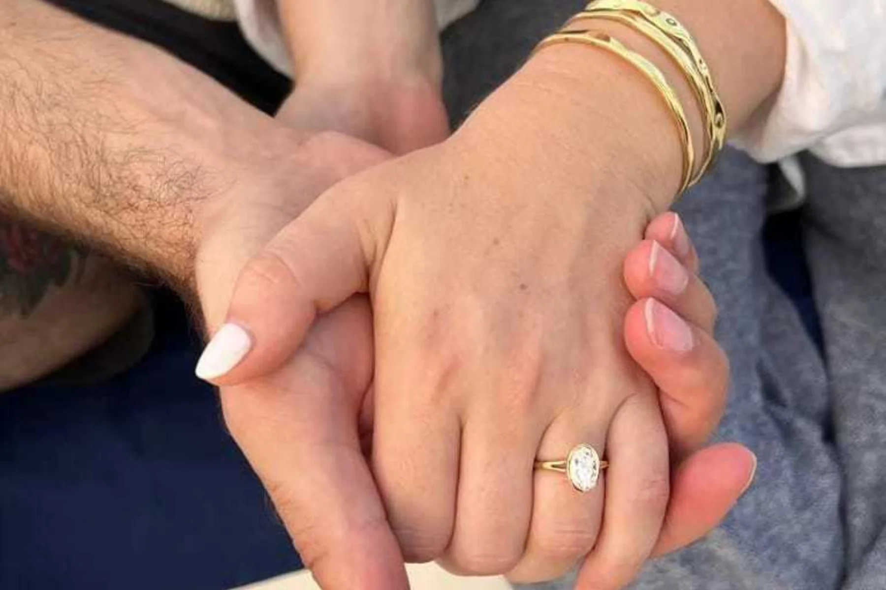 A romantic moment on board a sailing boat